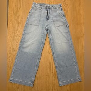 American Eagle Dreamy Stretch Super High-Waisted Baggy Wide-leg Jean